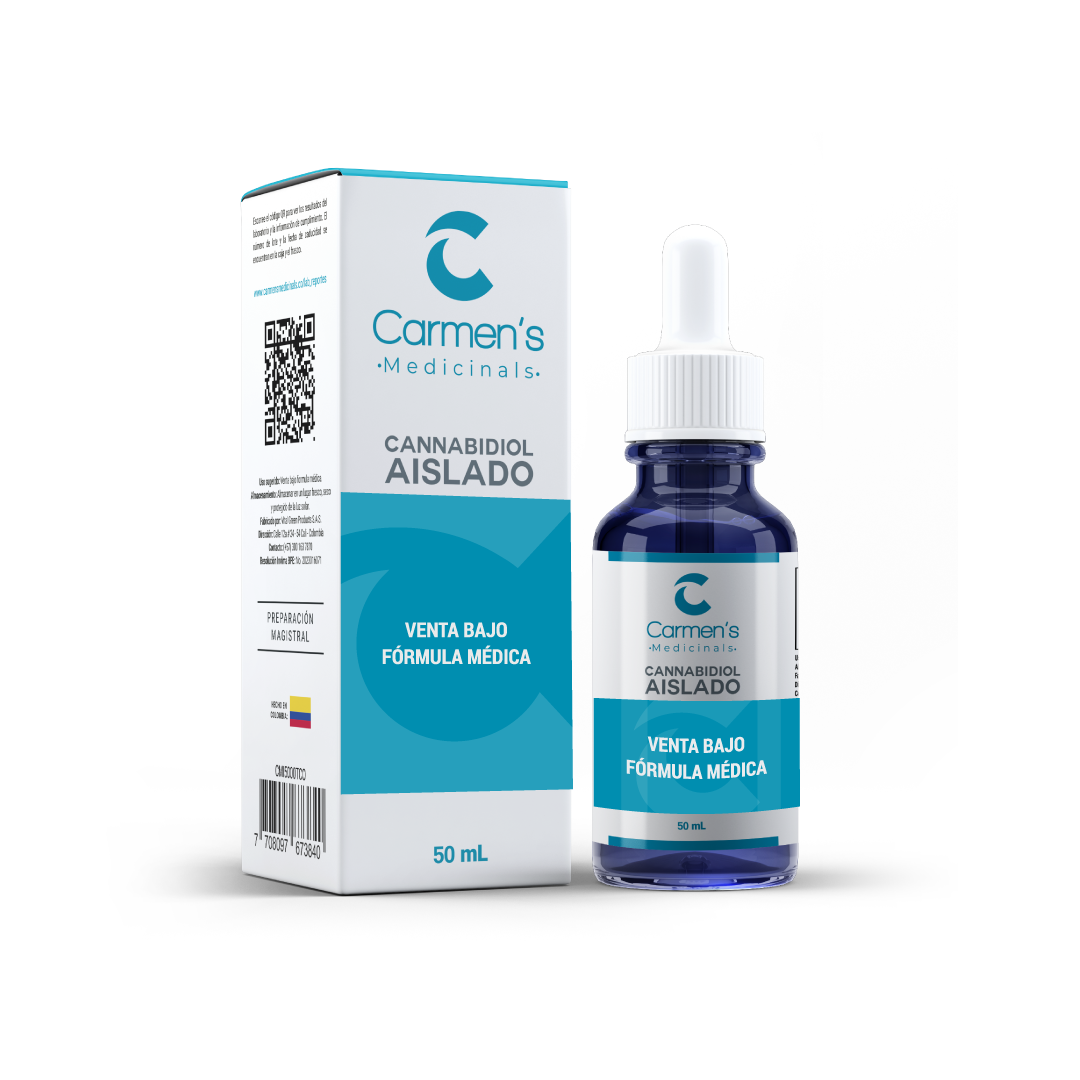 SOLUCIÓN ORAL AISLADO CANNABIDIOL CBD AL 10% - SIN THC PRESENTACIÓN 50ML